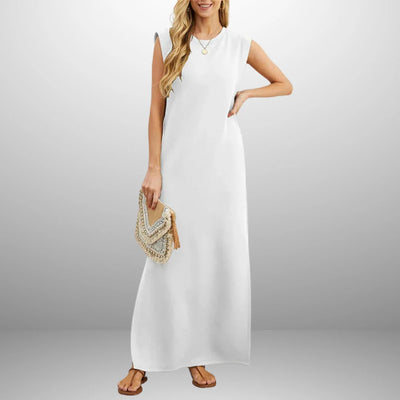 Minimalistische lange zomerjurk voor dames