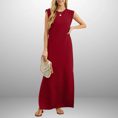 Minimalistische lange zomerjurk voor dames