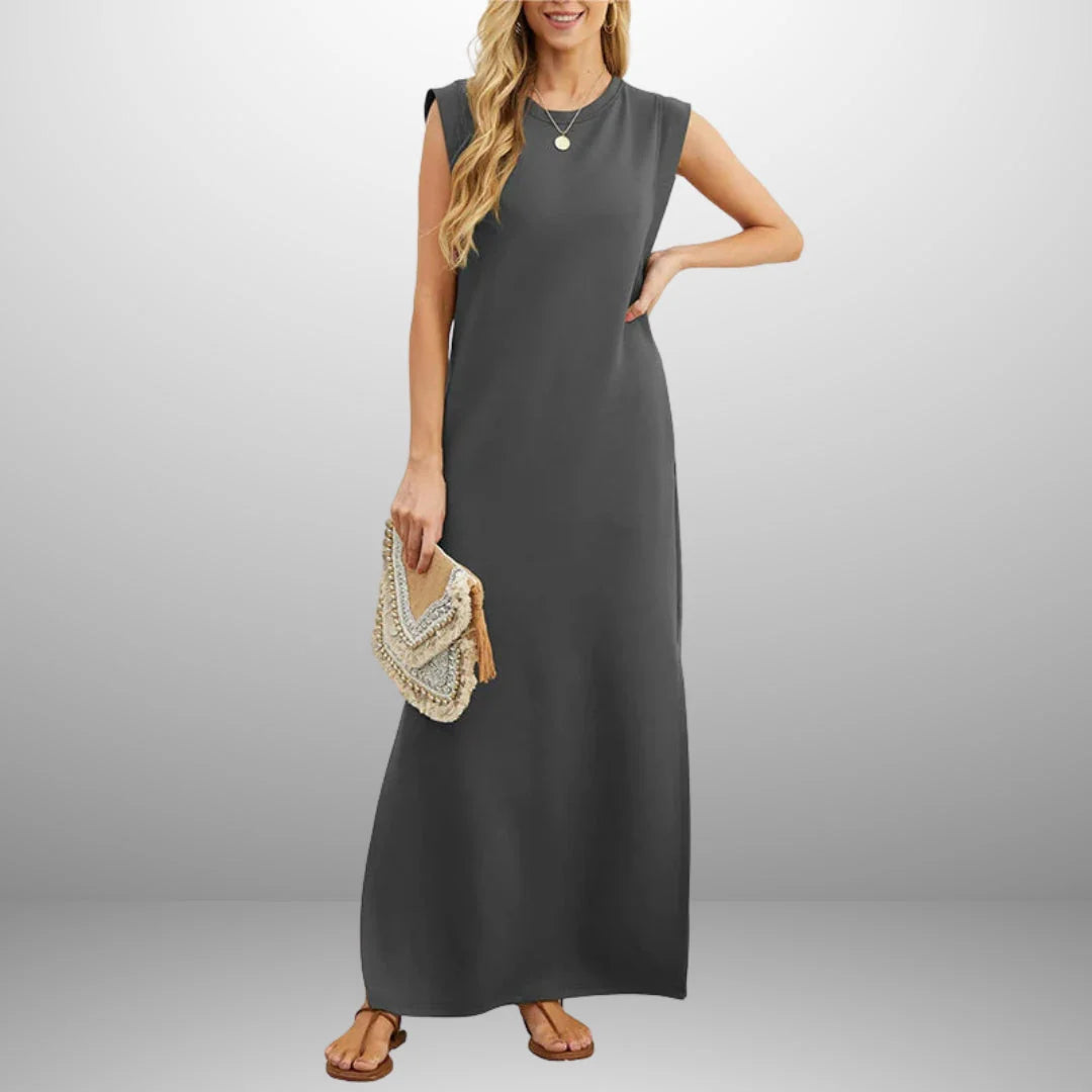Minimalistische lange zomerjurk voor dames