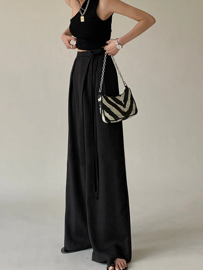 Minimalistische lentebroek met hoge taille voor dames