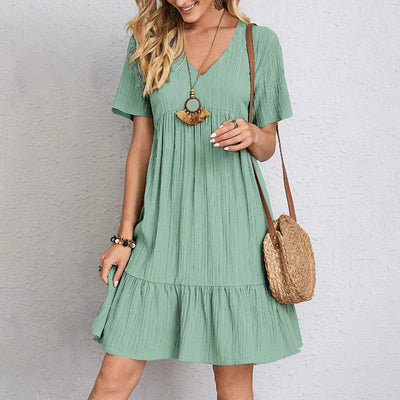 Minimalistische mini zomerjurk voor vrouwen