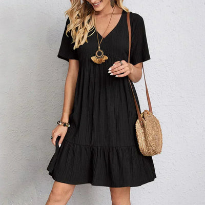 Minimalistische mini zomerjurk voor vrouwen