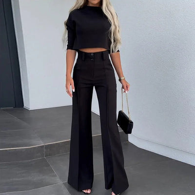 Modern Dameskostuum Set met Crop Top