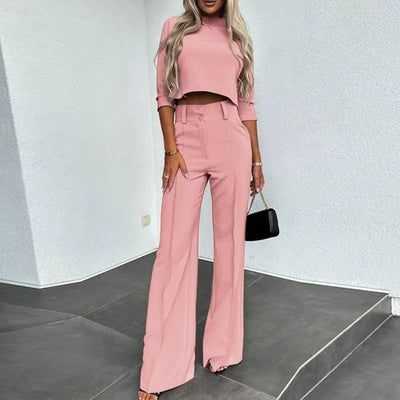 Modern Dameskostuum Set met Crop Top