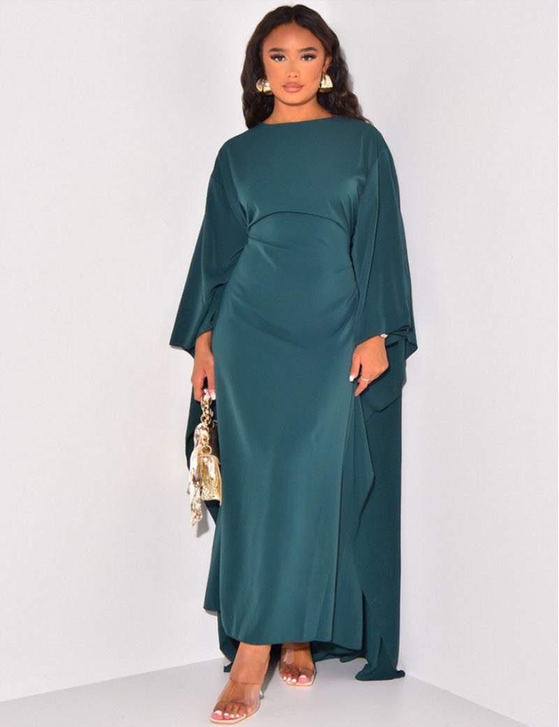 Moderne Maxi-Jurk met Wijde Mouwen