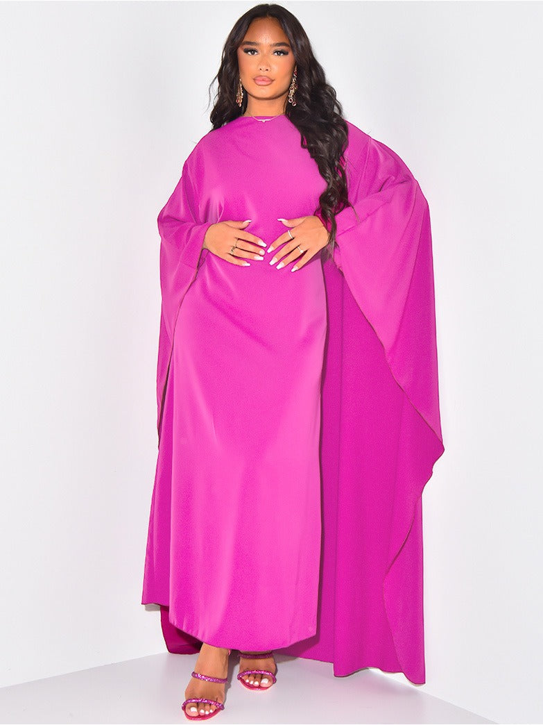 Moderne Maxi-Jurk met Wijde Mouwen