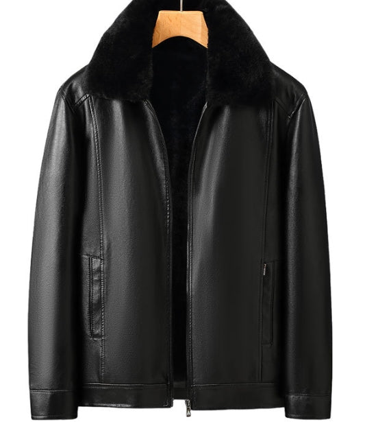 Van Leeuwen | Oliver - Leren Jas met Luxe Kraag