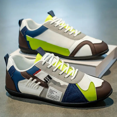 Patchwork-ontwerp skateboardschoenen voor heren