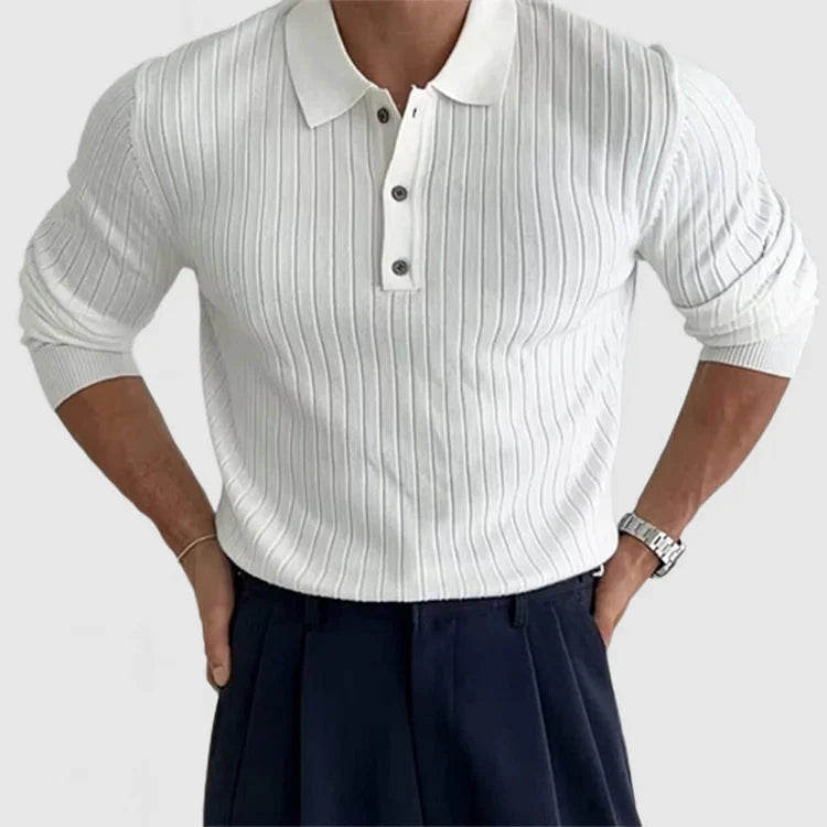 Poloshirt met Textuur – Stijlvol en Comfortabel