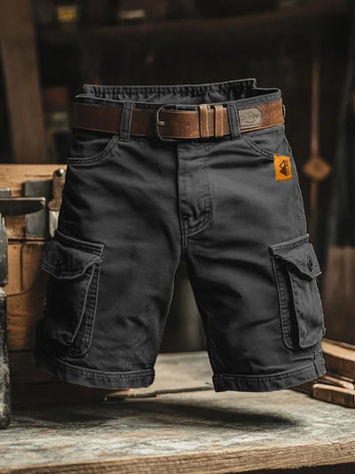 Retro-stijl cargoshort voor heren