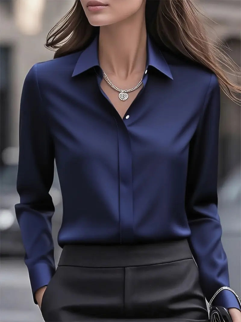 Smart-casual zakelijk overhemd voor dames