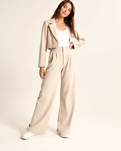 VL Collection - Elegante Wide-Leg Broek met Hoge Taille