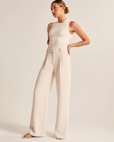 VL Collection - Elegante Wide-Leg Broek met Hoge Taille