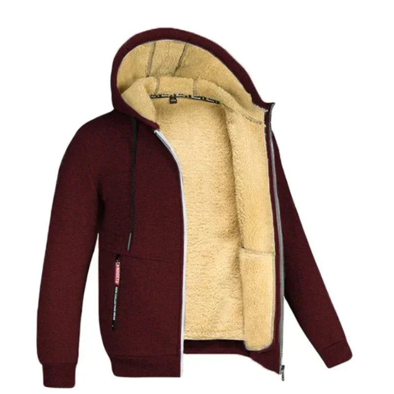 Van Leeuwen - Calvin | Heren Zip-Up Hoodie met Zachte Fleecevoering