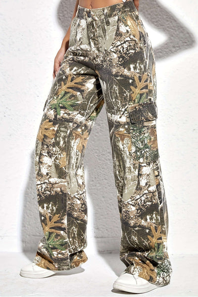 Dames Cargobroek met Print