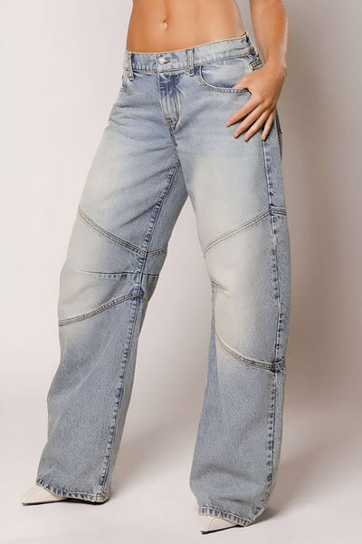 Damesjeans Modern Gewassen Denim