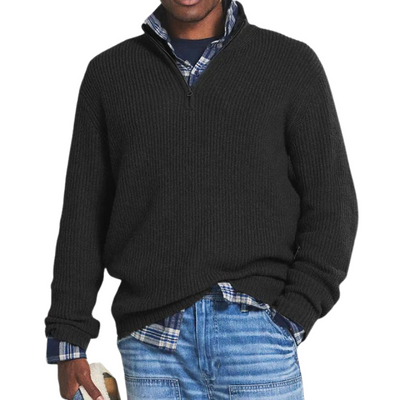Van Leeuwen Essentials - Gebreide Half-Zip Sweater