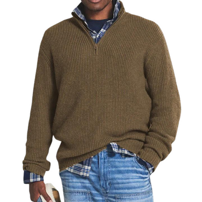 Van Leeuwen Essentials - Gebreide Half-Zip Sweater
