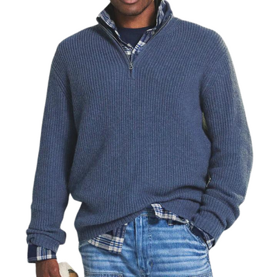 Van Leeuwen Essentials - Gebreide Half-Zip Sweater