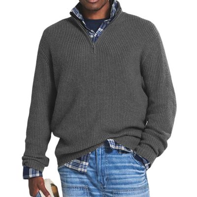 Van Leeuwen Essentials - Gebreide Half-Zip Sweater