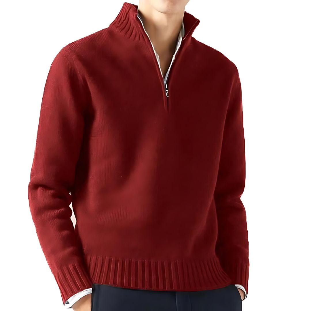 Van Leeuwen Essentials - Half Zip Up Trui