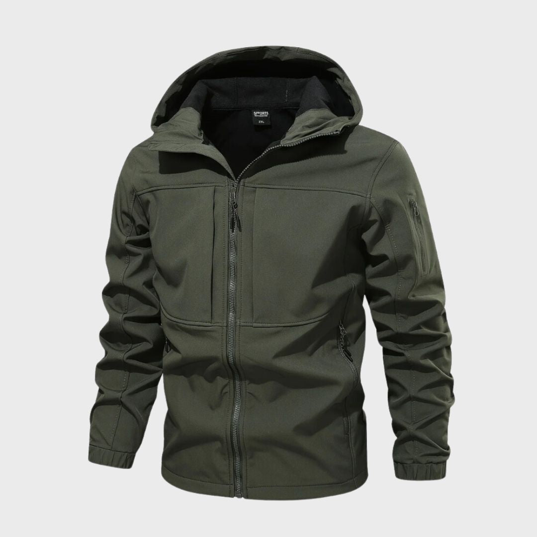 Van Leeuwen - Functioneel Softshell Herenjack met Waterafstotende Capuchon