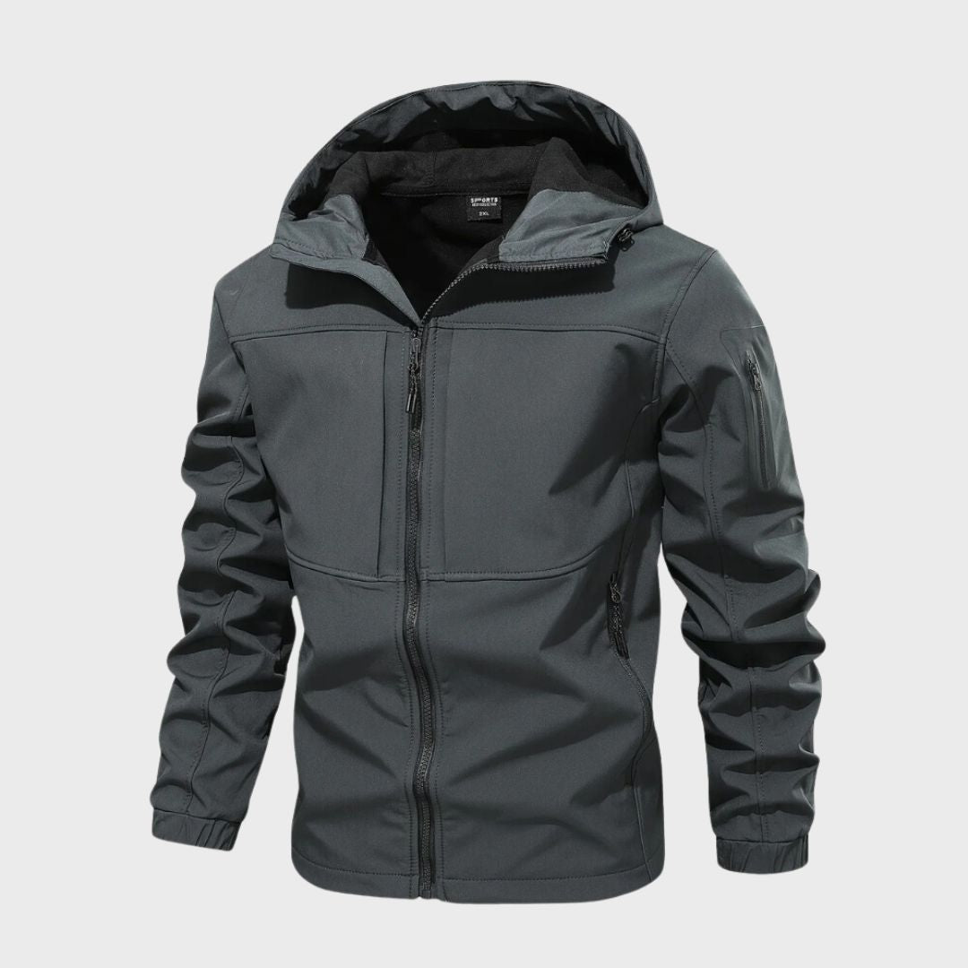 Van Leeuwen - Functioneel Softshell Herenjack met Waterafstotende Capuchon