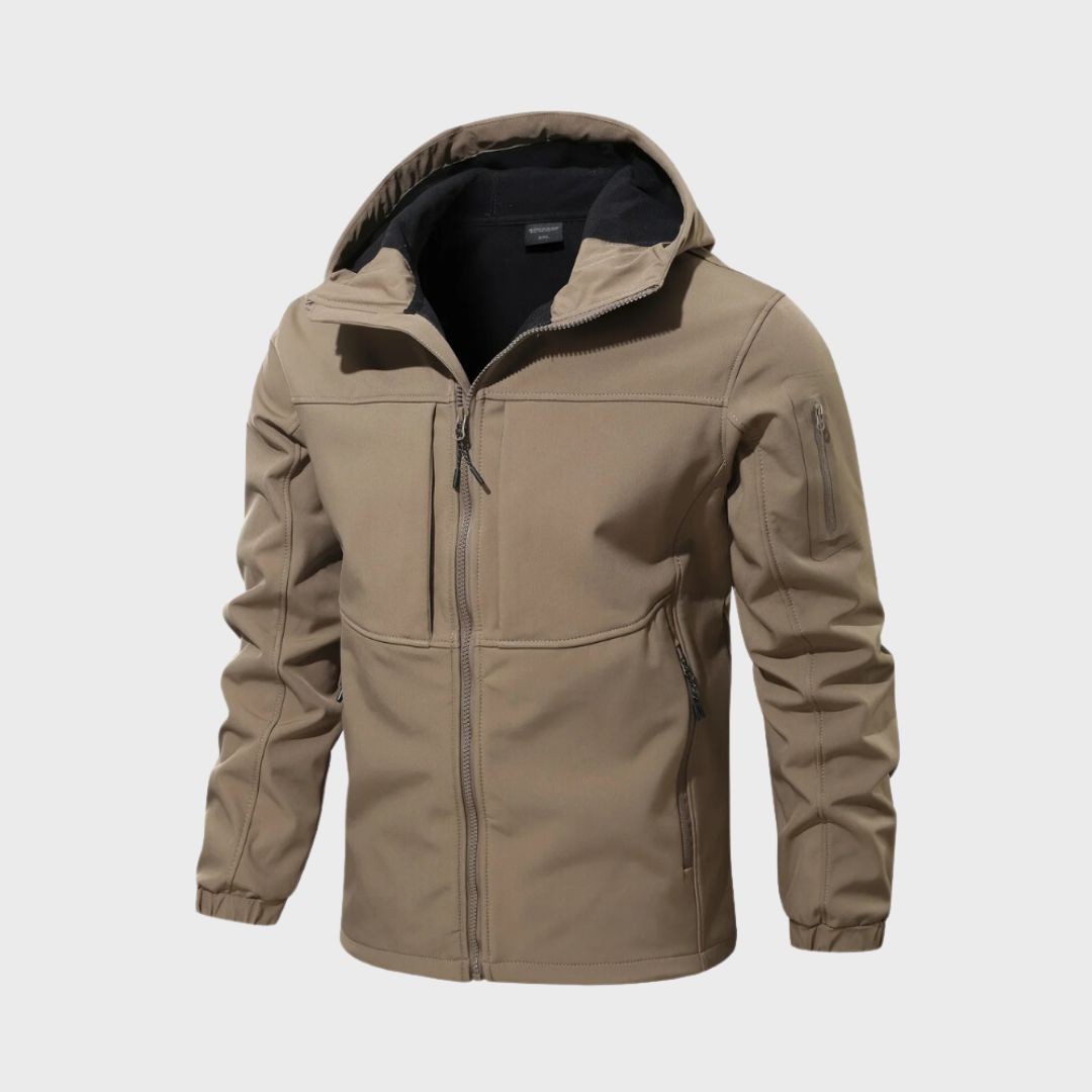Van Leeuwen - Functioneel Softshell Herenjack met Waterafstotende Capuchon
