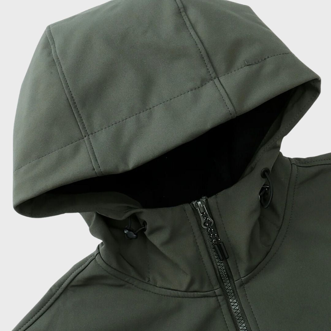 Van Leeuwen - Functioneel Softshell Herenjack met Waterafstotende Capuchon