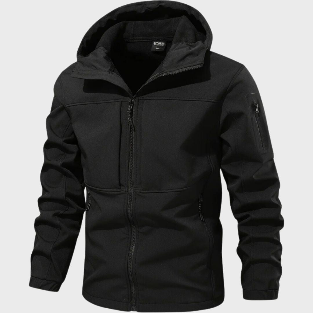 Van Leeuwen - Functioneel Softshell Herenjack met Waterafstotende Capuchon