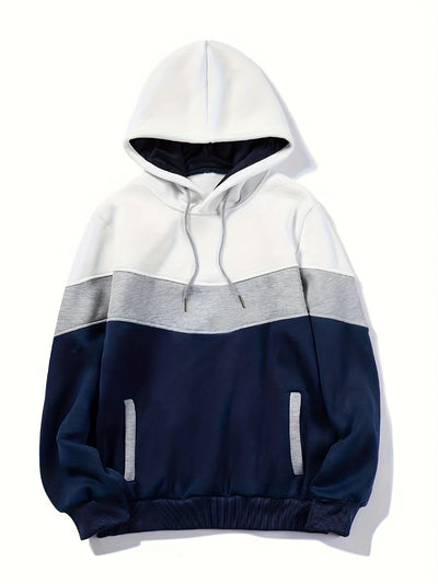Van Leeuwen | Gestreepte hoodie in moderne stijl voor heren