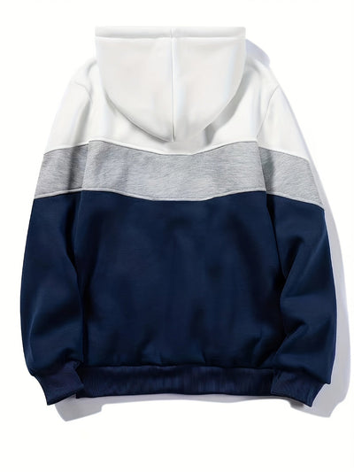 Van Leeuwen | Gestreepte hoodie in moderne stijl voor heren