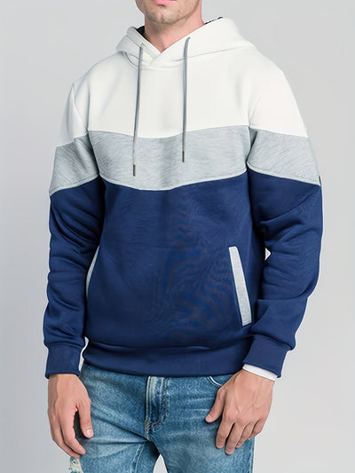 Van Leeuwen | Gestreepte hoodie in moderne stijl voor heren