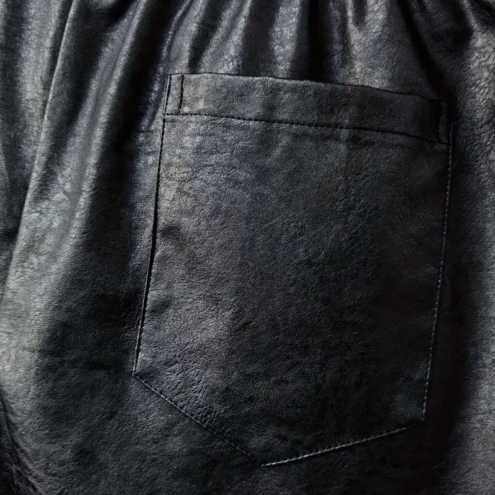 Van Leeuwen | Heren Leren Cargo Broek