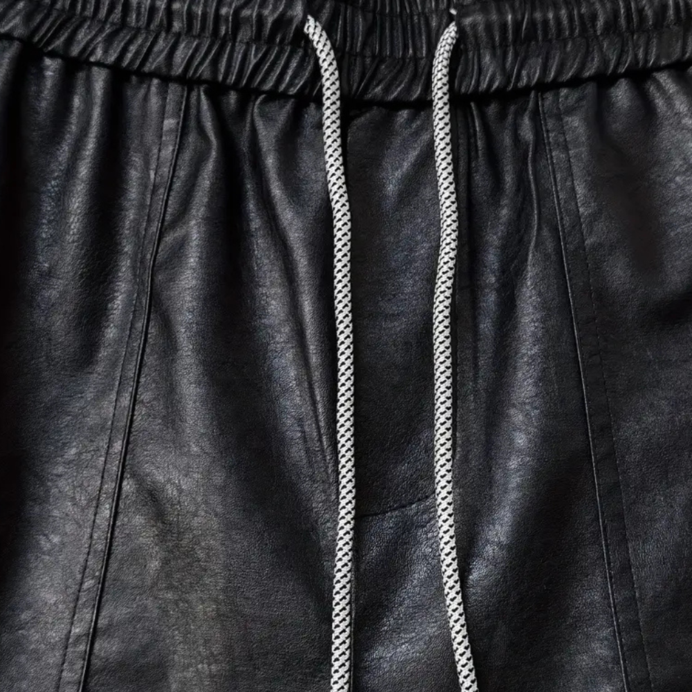 Van Leeuwen | Heren Leren Cargo Broek