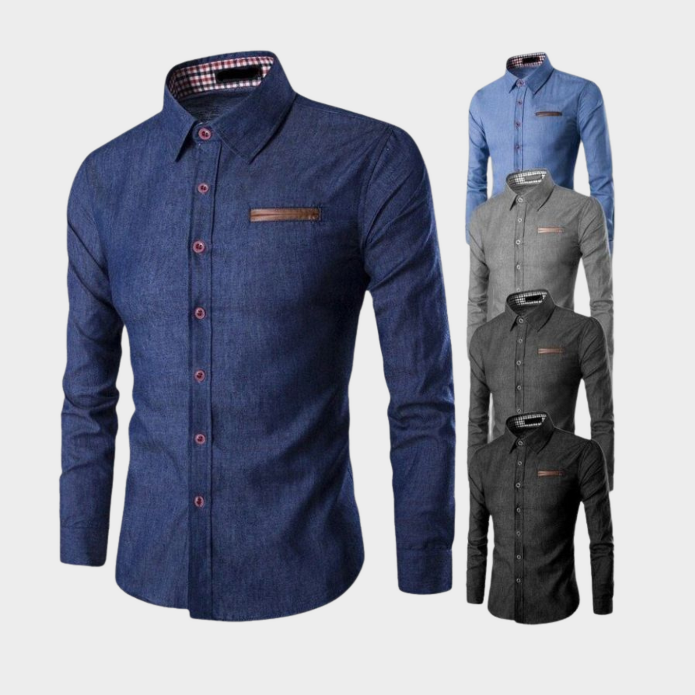 Van Leeuwen | Herenpolo Modern Denim