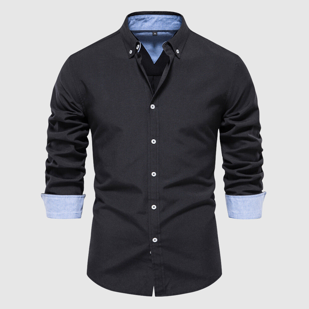Van Leeuwen | Herenpolo met comfortabele lange mouwen