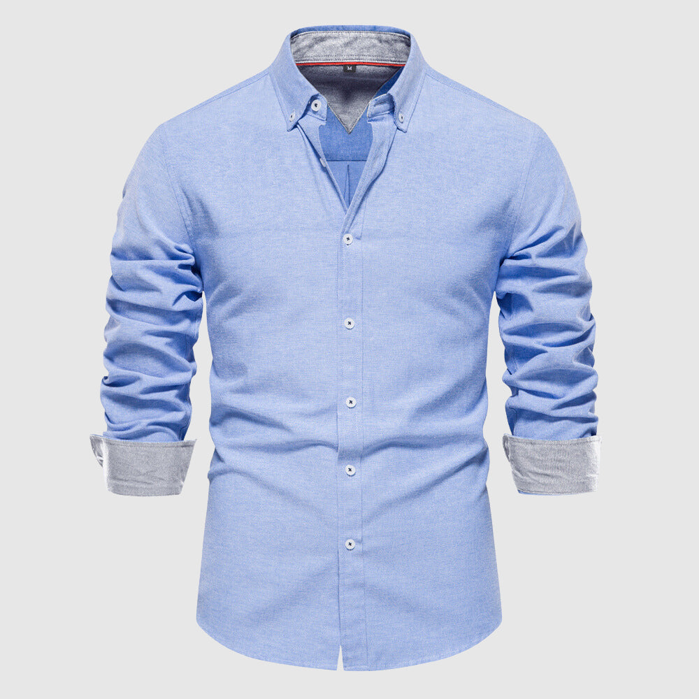 Van Leeuwen | Herenpolo met comfortabele lange mouwen