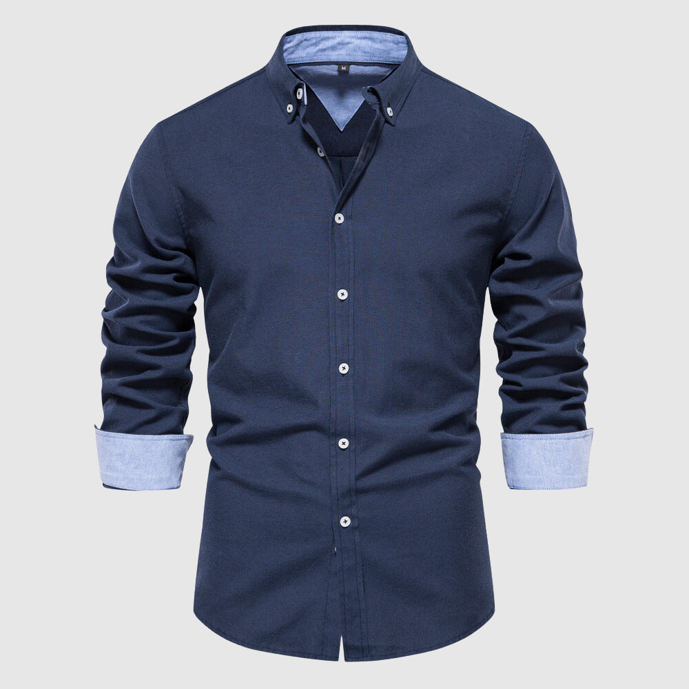 Van Leeuwen | Herenpolo met comfortabele lange mouwen
