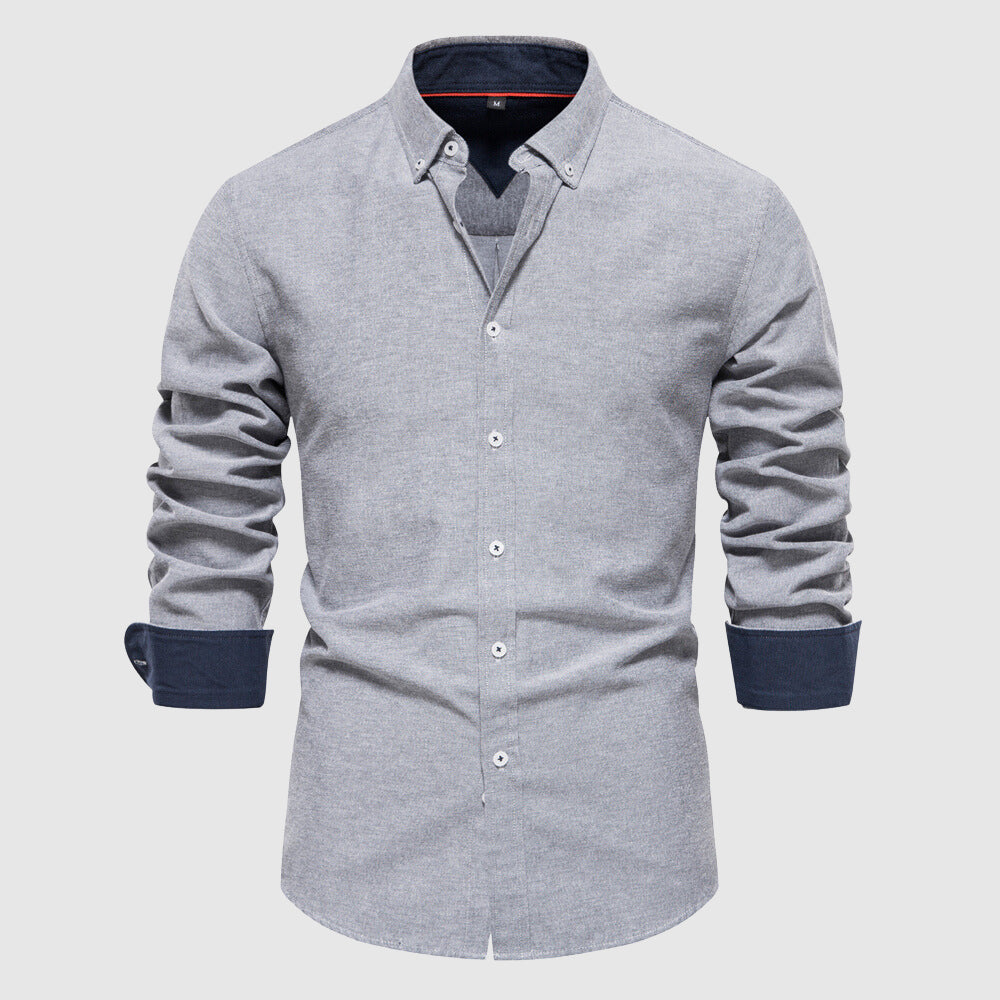 Van Leeuwen | Herenpolo met comfortabele lange mouwen