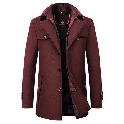 Van Leeuwen - Klassieke Overcoat met Tijdloze Afwerking