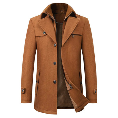 Van Leeuwen - Klassieke Overcoat met Tijdloze Afwerking