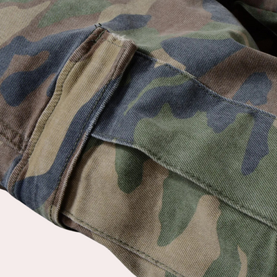 Van Leeuwen | Klassieke camo gescheurde herenjeans
