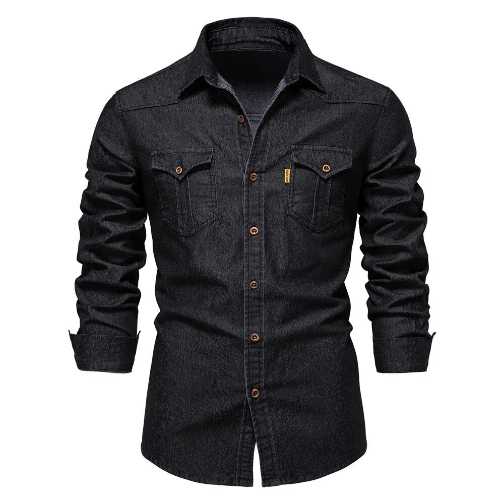 Van Leeuwen | Klassieke denim herenpolo