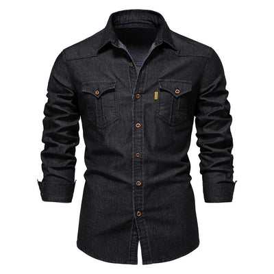 Van Leeuwen | Klassieke denim herenpolo