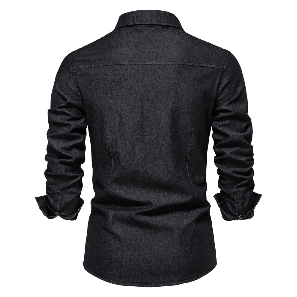 Van Leeuwen | Klassieke denim herenpolo