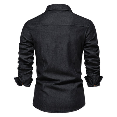 Van Leeuwen | Klassieke denim herenpolo