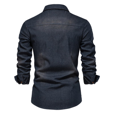 Van Leeuwen | Klassieke denim herenpolo