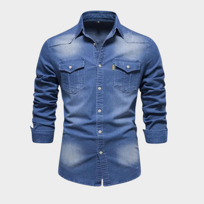 Van Leeuwen | Klassieke denim herenpolo