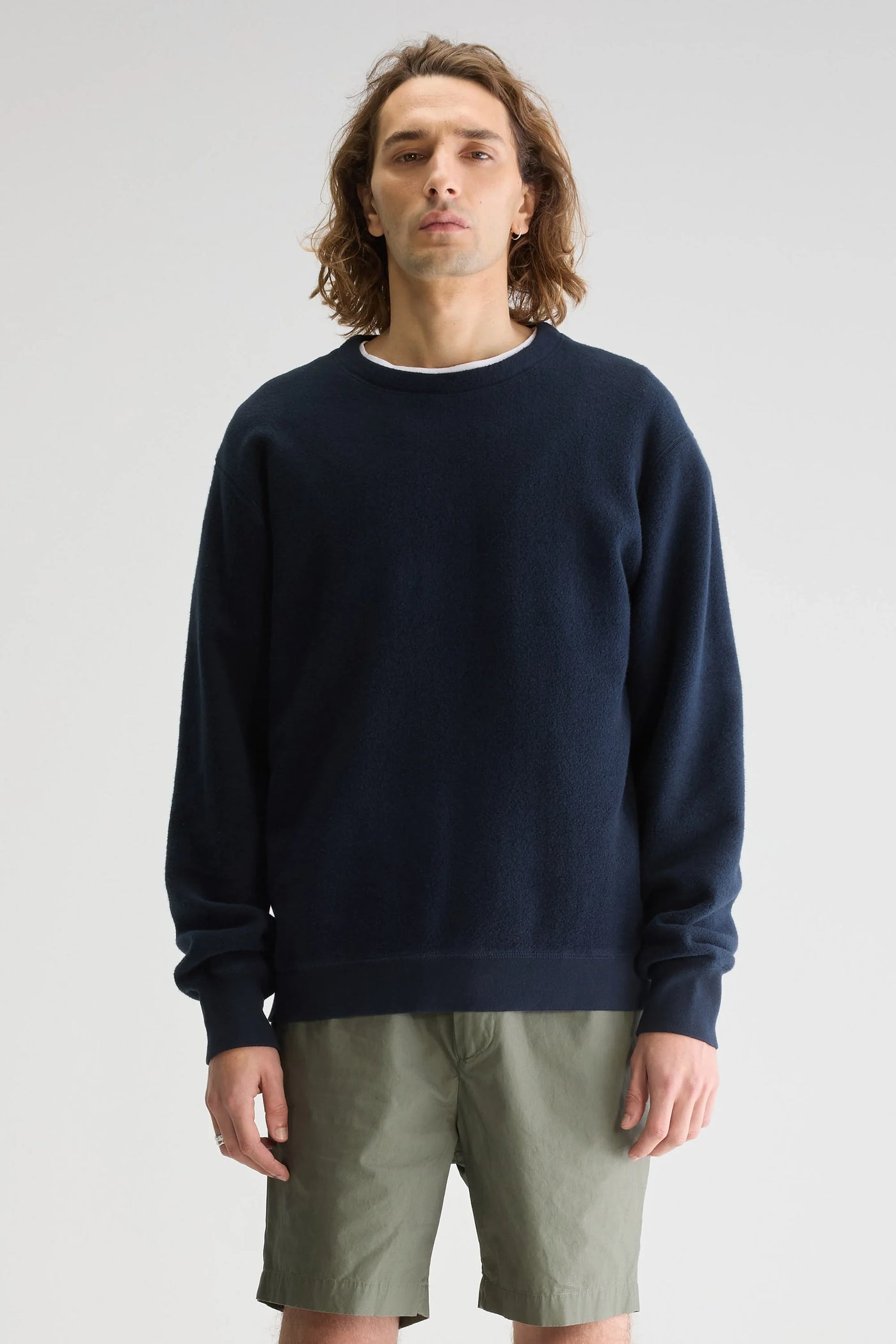 Van Leeuwen | Marineblauw Classic crewneck lente Trui voor heren